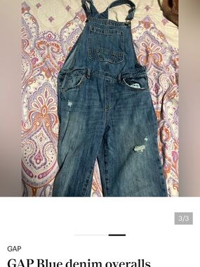 GAP Dark Blue Denim Overalls